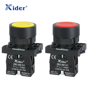 Control de circuitos eléctricos planos Xider de 22mm, interruptor de botón pulsador, retorno por resorte - Product Image 4