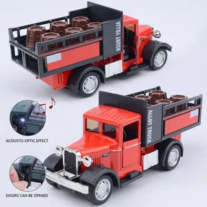 รถคลาสสิก<span class=keywords><strong>1</strong></span>:32ของเล่นเพื่อการขนส่งพิเศษประตูทำจากโลหะแบบย้อนกลับ - Product Image 3