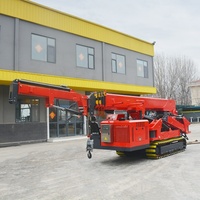 Grue araignée de 10 tonnes à flèche télescopique, grue mobile sur chenilles, vente en gros