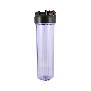 20 inch clear whole house water filter housing double o-ring