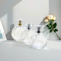 Fabricant de gros Bocaux de parfum de forme ronde sur mesure avec couvercles Flacon de parfum vide de 30ml 50ml 100ml avec boîte
