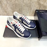 Baskets de luxe rétro pour hommes, en cuir verni, style marche, avec logo personnalisé, pour l'Amérique, par des fabricants de baskets de créateur