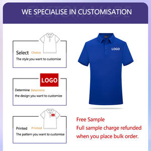 Chemises de <span class=keywords><strong>golf</strong></span> en maille respirante à logo brodé personnalisé, taille plus, pour hommes - Product Image 5