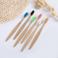 Brosse à dents 100% naturelle biodégradable en gros, douce, moyenne, au charbon de bois, pour enfants, maison, hôtel, voyage, avec manche personnalisable
