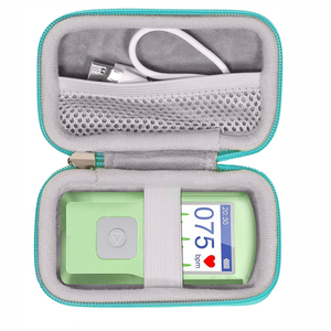 Custodia Rigida Portatile in EVA per Pulsossimetro da Dito con Caratteristiche Antiurto, Antipolvere e Impermeabili, Fodera in PU e Velluto - Product Image 1