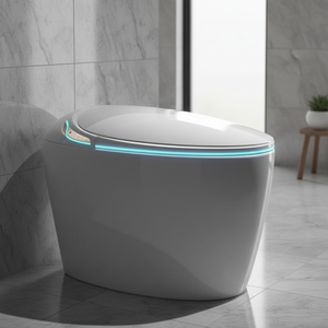 WC intelligent moderne de luxe à poser au sol, électronique et automatique, pour les nouveaux projets de décoration intérieure - Product Image 2