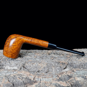 Muxiang Tobacco Pipe Straight Type 3mm Flue Vulcanized Rubber Mouthpiece Billiards Pipe - Product Image 3