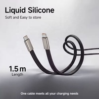 Câble de données USB-C pliable 240W TPE avec support coudé, adaptateur chargeur à sortie CC coudé à 90 degrés pour ordinateur portable