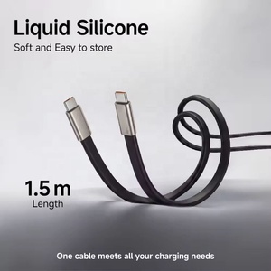 Cable de Datos Tipo C con Soporte Plegable TPE de 240W, Salida CC, <span class=keywords><strong>Adaptador</strong></span> de Carga en Ángulo de 90 Grados <span class=keywords><strong>para</strong></span> Laptop - Product Image 2