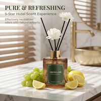 Difusor de Aromas de Lujo - Capacidad de 500 ml, Aroma Frutal, Diseño Moderno y Lujoso para una Atmósfera Relajante en el Hogar
