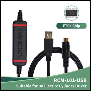 ANDUUK 하이 퀄리티 CNC RCM-101-USB 프로그래밍 케이블 적합한 IAI 전기 실린더 드라이버 ACON/PCON/SCON PLC 디버깅 케이블 - Product Image 6