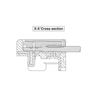 Connecteur empilable KEL ASLS00-30-C SÉRIE ASLS, pas de 0,4 mm, en plastique noir/cuivre, pour câble micro-coaxial