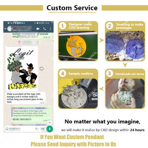 Colgante de nombre vertical estilo Hip Hop con moissanita VVS, personalizado con diamantes engastados, colgante de letra 3D con cadena, joyería para hombre - Product Image 4