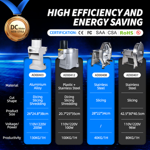 Máy cắt rau công nghiệp MOSEENER, động cơ DC tốc độ cao, máy thái rau tốc độ cao dành cho nhà hàng - Product Image 2