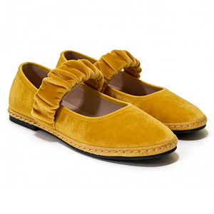 Scarpe Basse da <span class=keywords><strong>Donna</strong></span> in Velluto Autunnali Antiscivolo Leggere Traspiranti Morbide Slip-On con Punta Chiusa Rotonda - Product Image 4