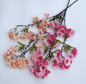 Bán Buôn Chất Lượng Cao Nhân Tạo Hoa Anh Đào Hoa Chi Nhánh Nhà Máy Trang Trí Lụa Sakura Cây Dài Cho Cây Hoa - Product Image 2