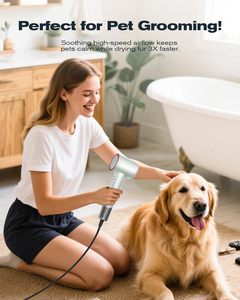 Secador de Pelo Profesional de 1300w de Alta Velocidad, Secadora de Cabello con Tecnología Iónica de 110000rpm, Cepillo Estilizador - Product Image 2