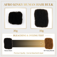Cabello Brasileño Afro Kinky de Boutique, Pre-estirado, para Trenzas y Reparación de Rastas, Calidad 10A, 50g, EE. UU., Nigeria, Sudáfrica
