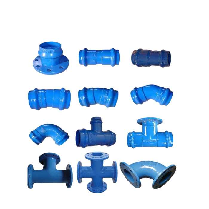 ISO2531/EN545/EN598 Ductile Iron DCI Socket Pushon Pipes and Fittings