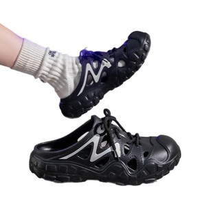 Sandales à enfiler unisexes pour l'été, chaussures aquatiques d'extérieur respirantes, antidérapantes, semelle souple en EVA de 3,5 cm d'épaisseur, blanc, noir, gris - Product Image 5