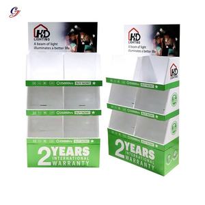 Exhibidores de Cartón Corrugado Plegables Desechables Personalizados, Soporte de Papel, Estante Góndola, Torre, Unidad, Bombilla LED, Bombilla Nocturna - Product Image 4