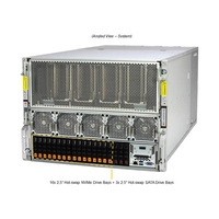 SuperMicro SYS-821GE-TNHR GPU Server 8U Rack pour H100 H200 H800 PCIE/SXM AI Computer Graphics Card Case