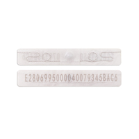 Étiquette RFID UHF en tissu tissé personnalisée, lavable, pour le suivi du linge d'hôtel et des uniformes