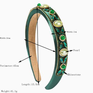 Diadema de Novia con Perlas y Diamantes Estilo Barroco Vintage, Tocado Personalizado para Fiesta de Bodas - Product Image 3