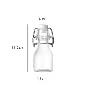 500ml 750ml 1000ml Flip Top transparente bebida cerveza vino botella de agua coctelera de tapa de vidrio con tapón hermético - Product Image 1