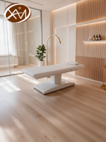 Lit de massage électrique de luxe en cuir PU, table de beauté inclinable, lit pour extensions de cils, idéal pour les spas médicaux et les studios d'esthétique