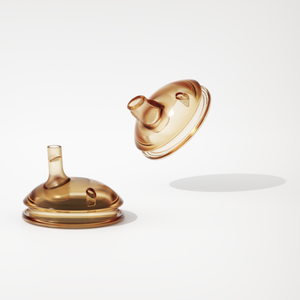 Biberon de lait en silicone à bouche large BabyBetter avec <span class=keywords><strong>tétine</strong></span> anti-flatulence motif animal pour l'allaitement du bébé - Product Image 1