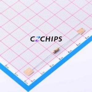 CR1/4W-620K ตัวต้านทานผ่านรู ST52 5% ส่วนประกอบผ่านรู (THT), ฟิล์มคาร์บอน D2.7xL6.2mm 620Kohm 5% 250V - Product Image 1