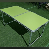 Table de pique-nique pliante carrée en aluminium au design moderne, réglable en hauteur, portable, pour le voyage et l'entraînement
