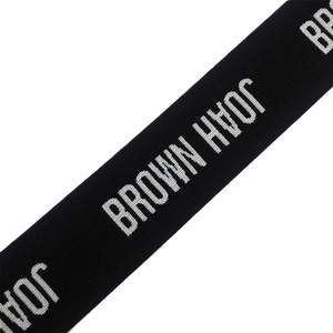 Cinta elástica Banda de silicona Logotipo personalizado Banda elástica de impresión Pretina Tela de diseñador Logotipo tejido Elástico para zapatos - Product Image 3