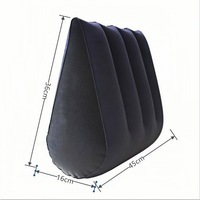 Coussin gonflable triangulaire à pression pour le dos et les jambes, en PVC, pour Halloween, personnes âgées