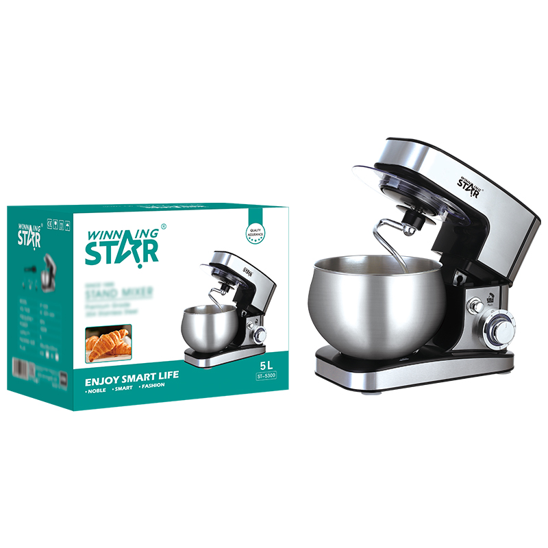Winningstar 5L 1000 Вт Электрический яичное било ST-5300 кухонная техника мощный нержавеющая сталь Электрический ручной миксер