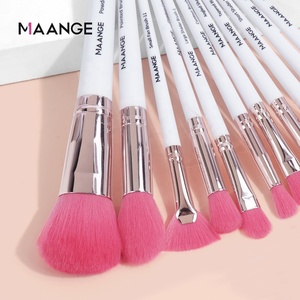 Per MAANGE Private Label di alta qualità pennelli trucco viso <span class=keywords><strong>bianco</strong></span> correttore di miscelazione pennelli uso all'ingrosso viso - Product Image 2