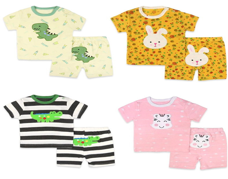 Оптовая продажа с завода, комплект одежды из 2 предметов из 100% хлопка, детский летний комплект из футболки для девочек, футболка и штаны