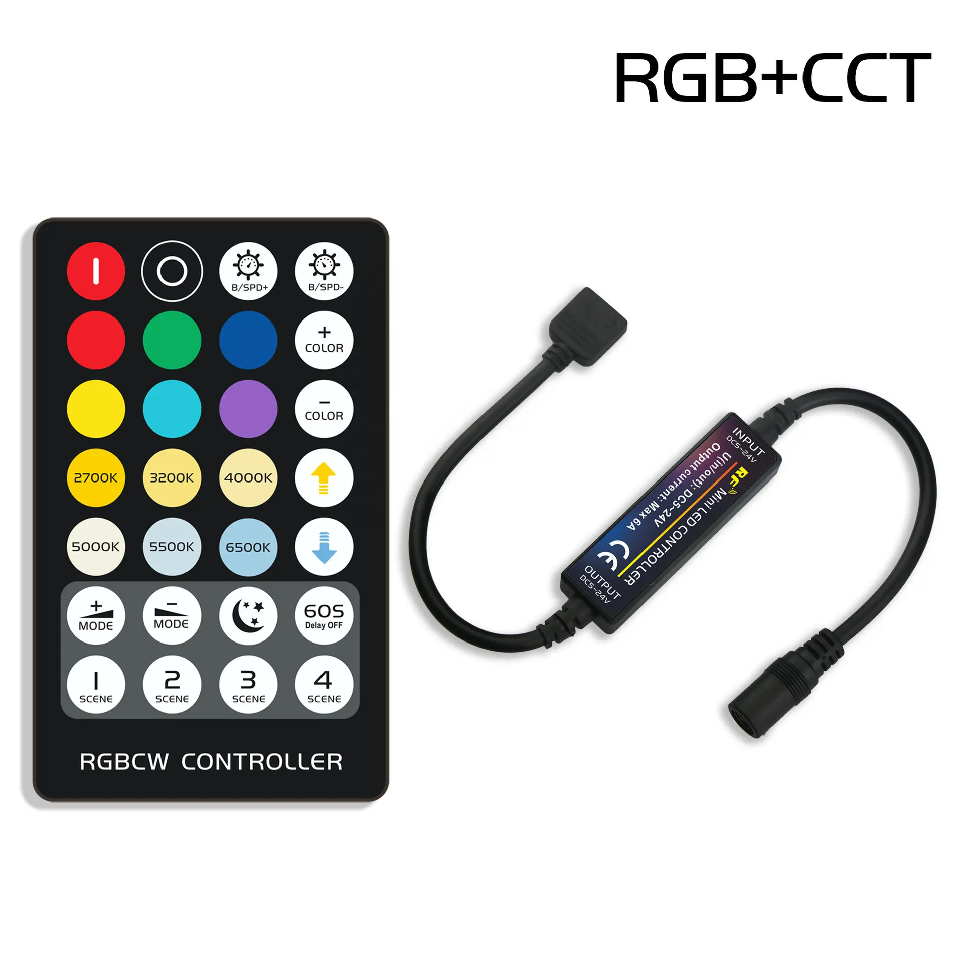 14/17/21/28 Key RF điều khiển từ xa Mini LED Màu duy nhất/màu sắc đôi/RGB/RGBW/rgbcct điều khiển cho LED Strip ánh sáng