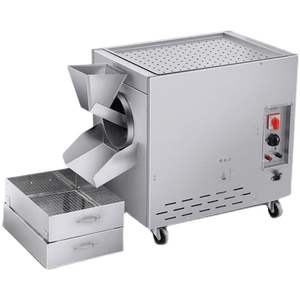 เครื่องคั่วถั่วอัตโนมัติเต็มรูปแบบ สภาพใหม่ ใช้แก๊สหรือไฟฟ้า เครื่องคั่วเมล็ดข้าวโพด ถั่วลิสง และเมล็ดพืชอื่นๆ - Product Image 1