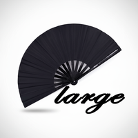 FAREA Dance, éventail pliant UV Clark Glow de 33 cm, grand format, écologique, en bambou, idéal pour les fêtes – Meilleure vente