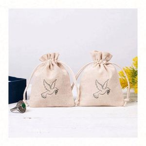 Pochette carrée en coton sergé épais avec couleurs mélangées, logo personnalisé imprimé, sac d'emballage personnalisé pour une utilisation promotionnelle - Product Image 6
