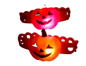 Pulseira LED com brilho para Halloween, brinquedo para presente de festa infantil para todas as ocasiões, dia dos namorados, dia dos pais, ação de graças, volta às aulas