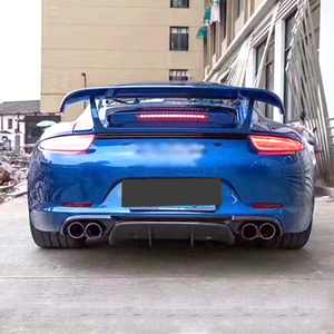 Sợi Carbon Thực V Phong Cách Phía Sau Khuếch Tán Bumper Lip Splitter Cho 2012 2015 Porsche 911 991 Chất Lượng Cao Phía Sau Lip Xe Phong Cách - Product Image 6