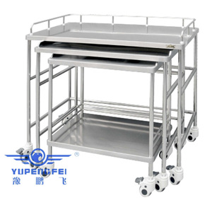 Carrito de Instrumentos Quirúrgicos de Acero Inoxidable Yu Pengfei, 700x450x750mm, 2 Niveles Apilables, Carrito de Hospital - Product Image 2