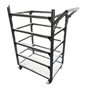 Mobile Tool Alloy Trolley Aluminum Profile Push <strong>Cart</strong> Flat <strong>Cart</strong> Assembly - Product Image 1