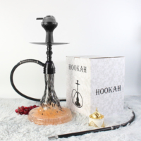 Ensemble de chicha de luxe en alliage d'aluminium avec verre sodocalcique durable et écologique, livré avec un coffret cadeau