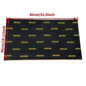 Kit Completo Antirumore per Auto ANTELA 36 piedi quadrati, Set di Tappetini Fonoassorbenti in Butilo e Foglio di Alluminio 18 Pezzi per Porte, Pavimento, Tetto, Bagagliaio - Product Image 1