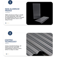 Profilé en aluminium extrudé 6063 de forme spéciale, OEM ODM, découpe et pliage sur mesure, directement de l'usine pour la décoration architecturale