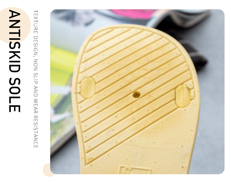 Women Flat Slippers Buckle Non-slip Home Soft Shoes Outdoor Slippers Wholesale